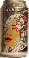 whitehair woman with white flower